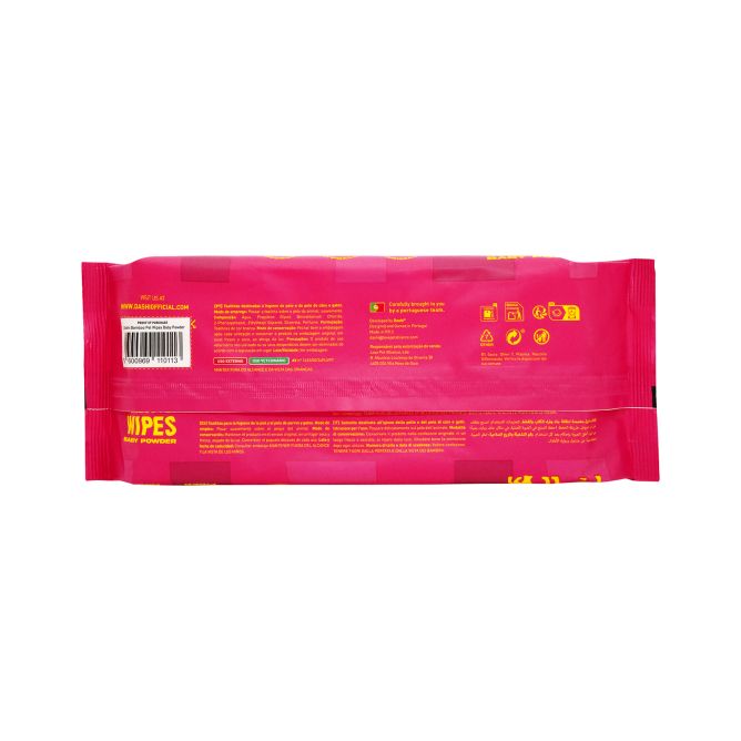 Dashi BAMBOO mitrās salvetes Baby Powder