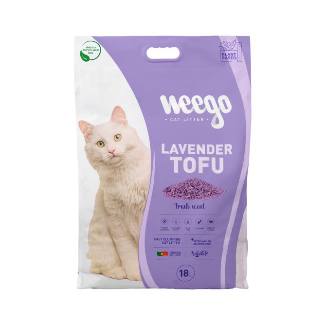 Weego kaķu pakaiši LAVANDER TOFU, 18L