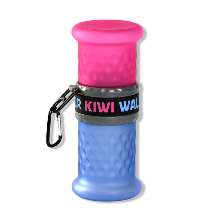 Kiwi Walker Ceļojuma pudele 2 in 1 Rozā/zila