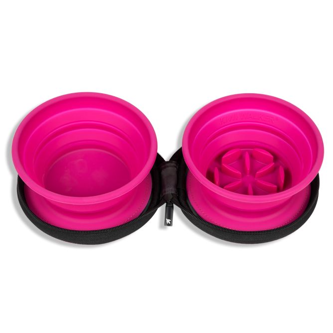 Kiwi Walker dubultā lēnēšanas ceļojumu bļoda, rozā