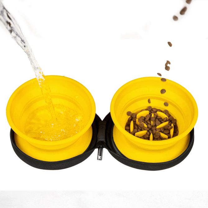 Kiwi Walker dubultā lēnēšanas ceļojumu bļoda, zaļa