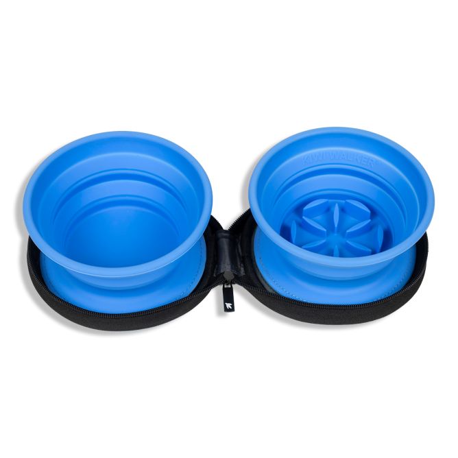 Kiwi Walker dubultā lēnēšanas ceļojumu bļoda, zila