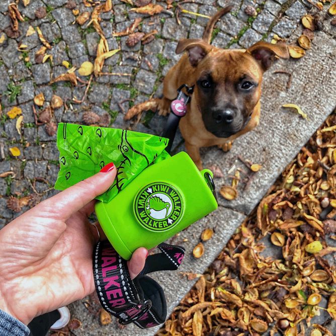 Kiwi Walker izkārnījumu maisiņu turētājs, zaļš