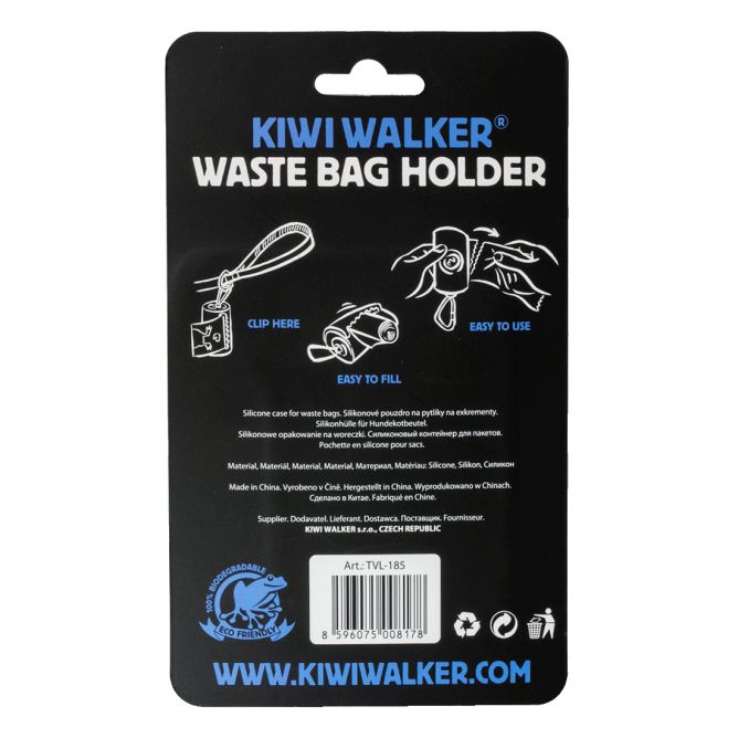 Kiwi Walker izkārnījumu maisiņu turētājs, zils