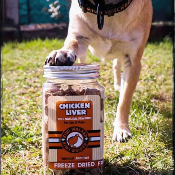 Kiwi Walker Liofilizēti kārumi - Vistu aknas, 115 g