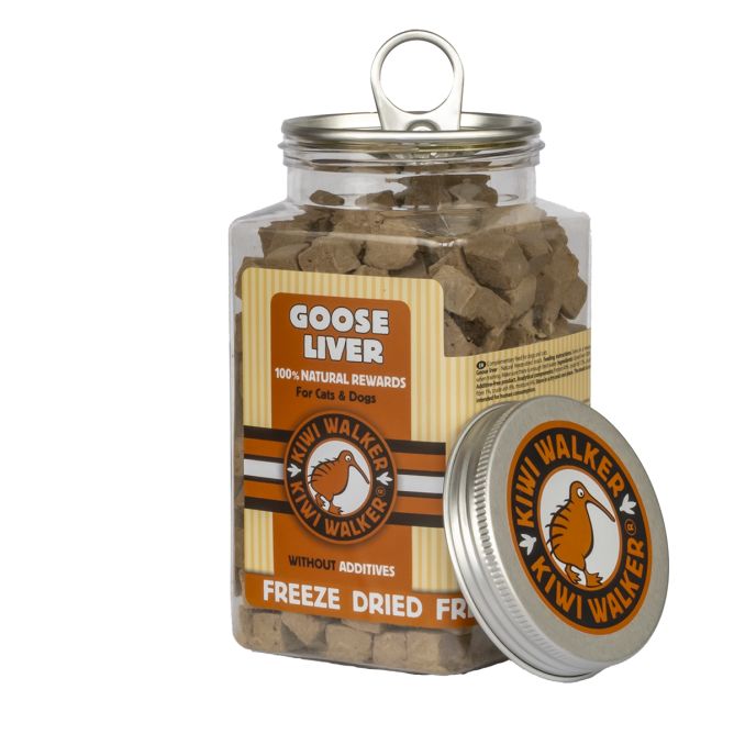 Kiwi Walker liofilizēti kārumi - zosu aknas, 120 g