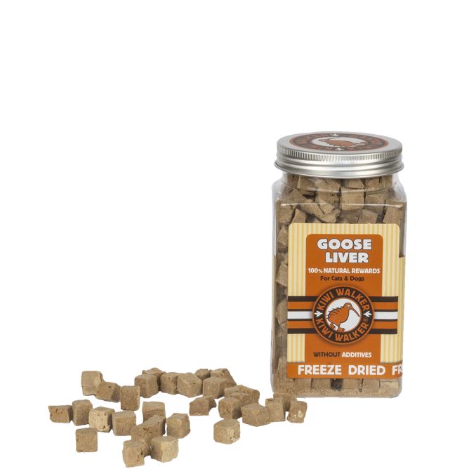 Kiwi Walker liofilizēti kārumi - zosu aknas, 120 g