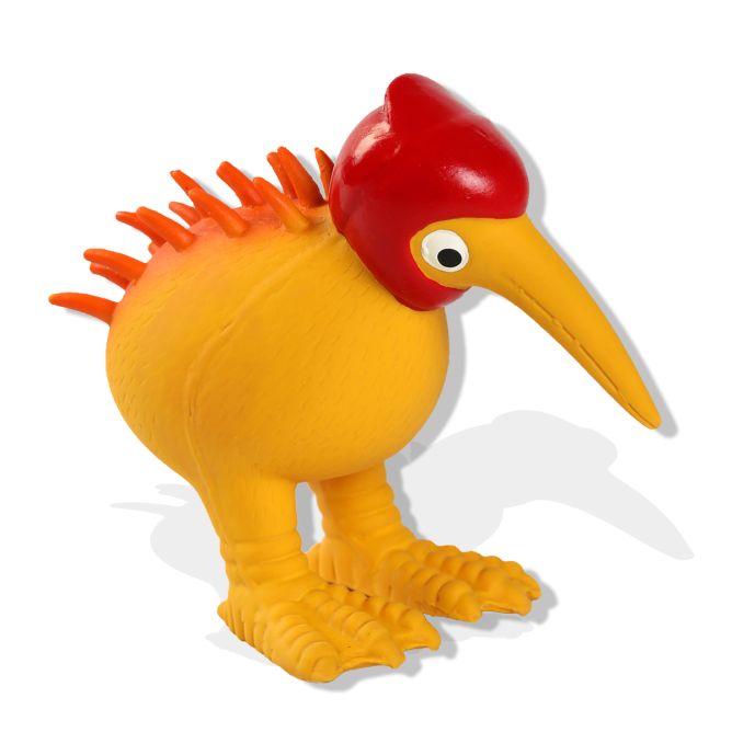 Kiwi Walker WHISTLE lateksa rotaļlieta ar sarkanu ķiveri, One size, oranža