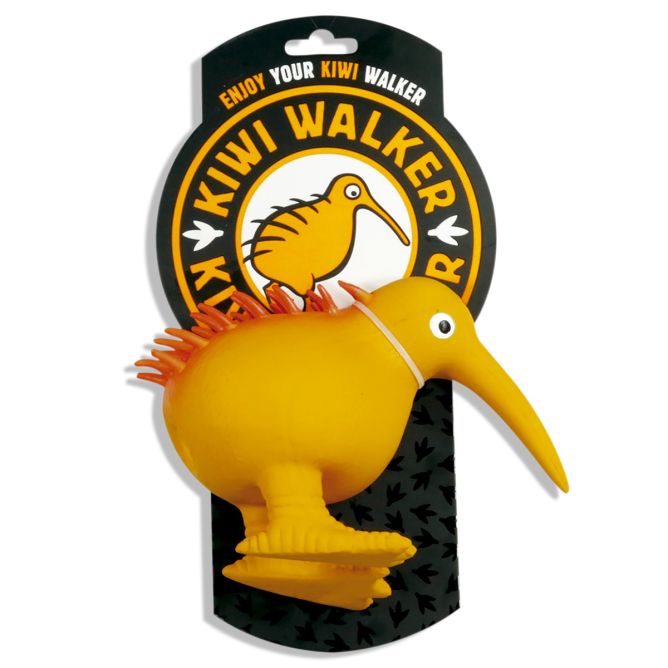 Kiwi Walker WHISTLE lateksa rotaļlieta, L , oranža