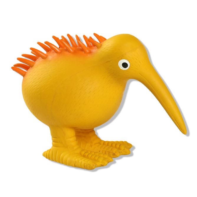 Kiwi Walker WHISTLE lateksa rotaļlieta, L , oranža