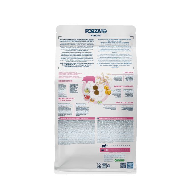 MonoDiet Medium Adult ar cūku un kartupeļiem, 1,5kg