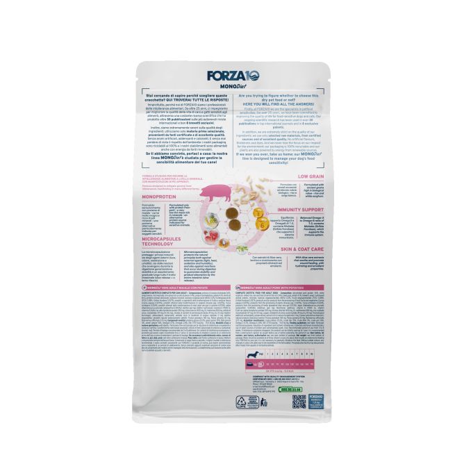 MonoDiet Mini Adult ar cūku un kartupeļiem, 1,5kg