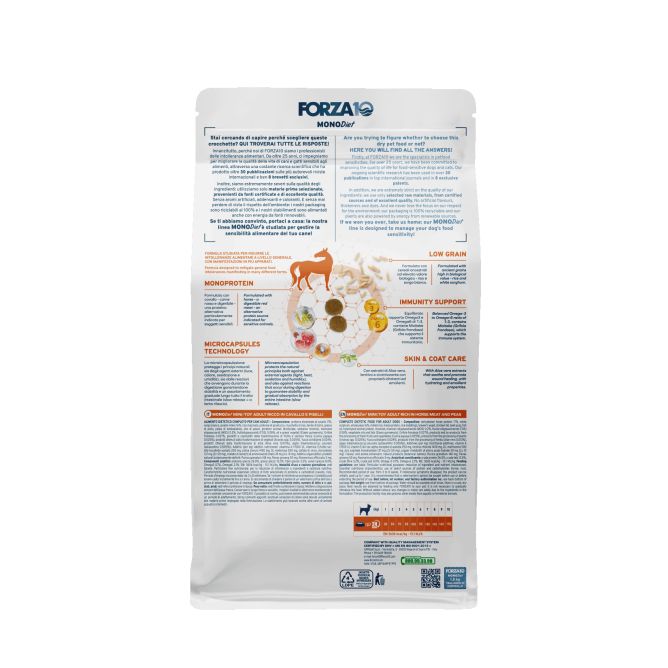 MonoDiet Mini/Toy Adult ar zirgu un zirņiem, 1,5kg