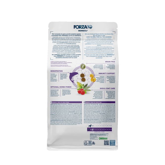 MonoDiet Sensitive Skin Mini/Toy ar zivi, 1,5kg