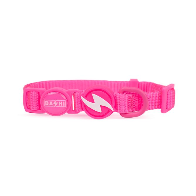 Dashi kaklasiksna kaķiem NEON PINK