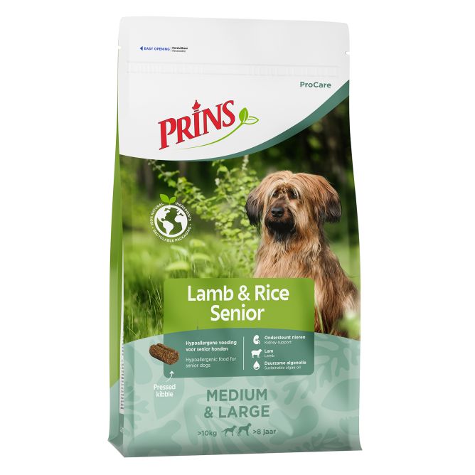 Prins ProCare Senior Lamb&Rice sausā barība suņiem, 12kg
