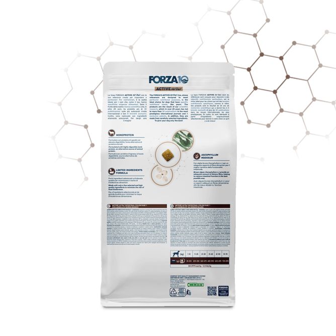 Forza10 Active VetDiet INTESTINAL COLON Fase 2, ar jēru un sorgo, 1,5 kg