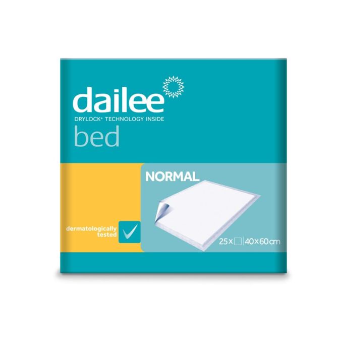 Dailēe Bed Normal vienreizējie paladziņi 40 x 60 cm, 25 gb.