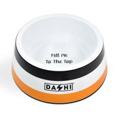Dashi bļoda STRIPES3, oranža/melna, S