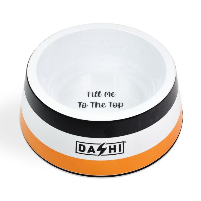 Dashi bļoda STRIPES3, oranža/melna, S