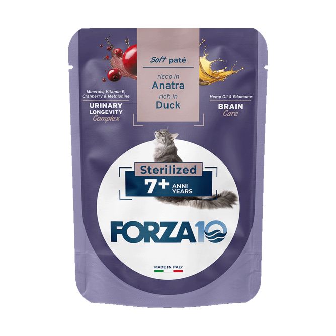 BotaniCat mīkstā pastēte sterilizētiem kaķiem 7+ g. ar pīli, 80g