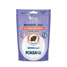MonoSnack Metabilic Adult kārumi suņiem, ar lasi, 80g