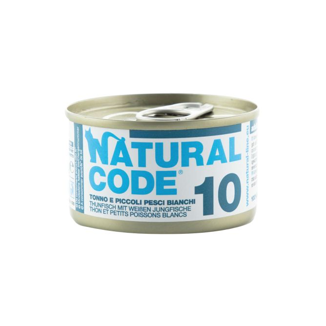 Natural Code 10 Tuncis, mazas baltās zivis, 85g