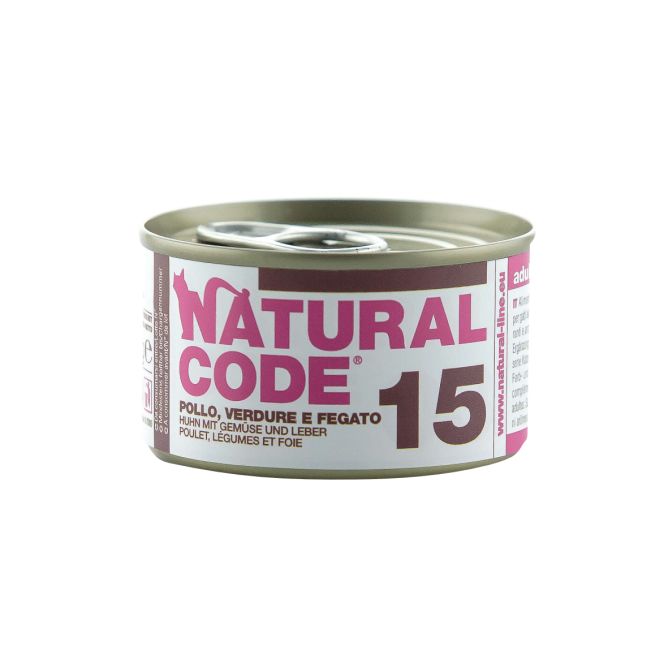 Natural Code 15 Vista, dārzeņi un aknas, 85g