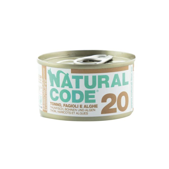 Natural Code 20 Tuncis, pupiņas un aļģes, 85 g