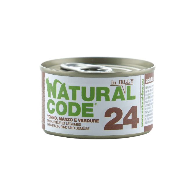 Natural Code 24, Tuncis, liellops un dārzeņi, 85g