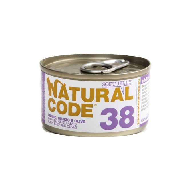 Natural Code 38 Tuncis, liellops un olīvas, 85g