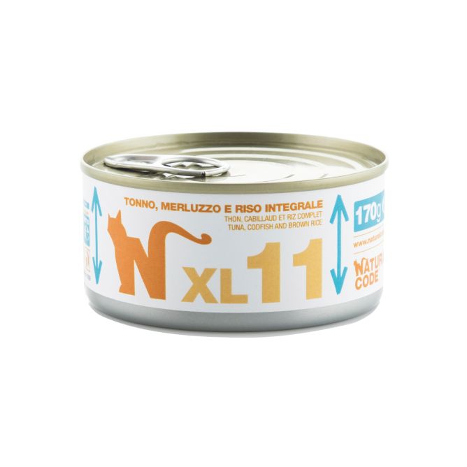 Natural Code XL 11 Tuncis, menca un brūnie rīsi, 170g