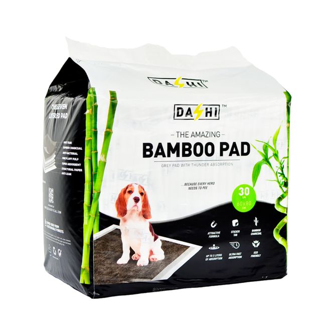 Uzsūcošie paladziņi BAMBOO, 60x80cm, 30 gab.