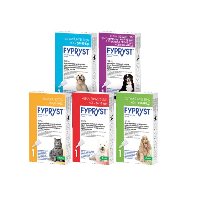 Fypryst 67mg pilināšanai uz ādas suņiem (2-10kg), 1 gab.