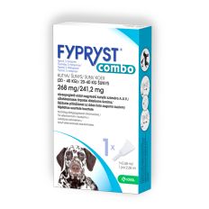 Fypryst Combo 268mg/241,2mg pilināšanai uz ādas suņiem (20-40kg), 1gb.
