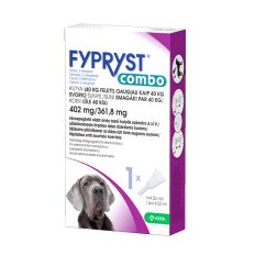 Fypryst Combo 402mg/361,8mg pilināšanai uz ādas suņiem (40kg+), 1gb.