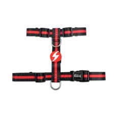 Muguras iemaukti suņiem STRIPES3, sarkans/melns, S