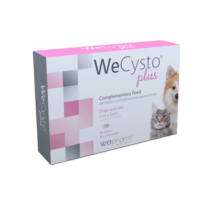 WeCysto Plus tabletes urīnpūšļa veselībai suņiem un kaķiem, 30 gab.
