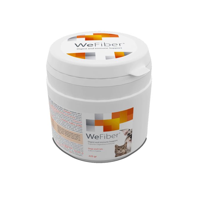 WeFiber šķiedrvielu pulveris suņiem un kaķiem, 225g