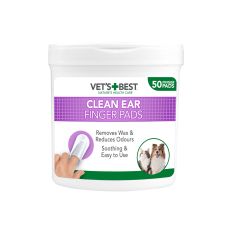 Ausu tīrīšanas salvetes - uzpirksteņi suņiem un kakiem, 50 gab.