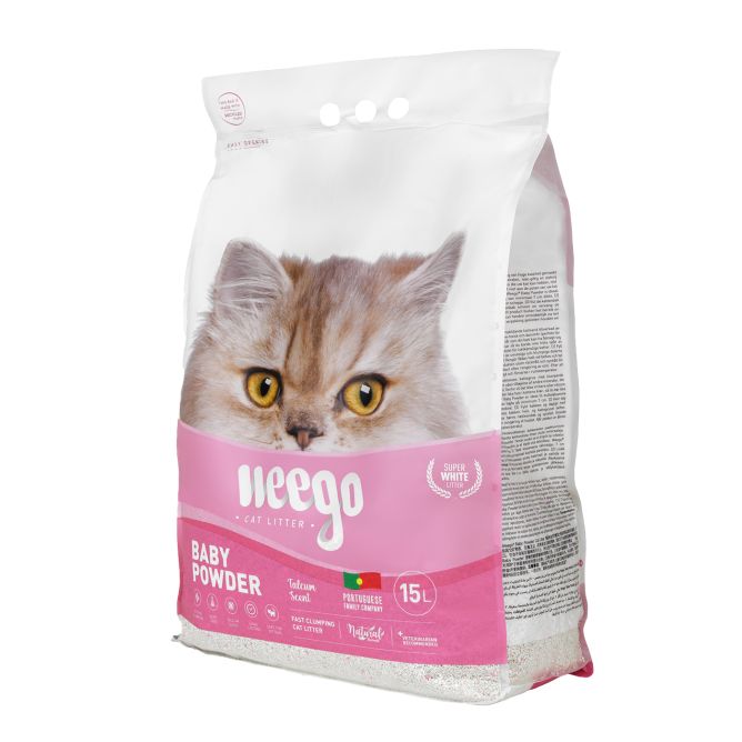 Kaķu pakaiši BABY POWDER 15L