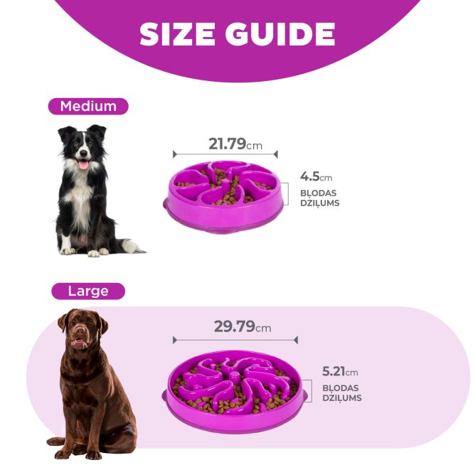 Lēnēšanas bļoda suņiem Fun Feeder Flower, L