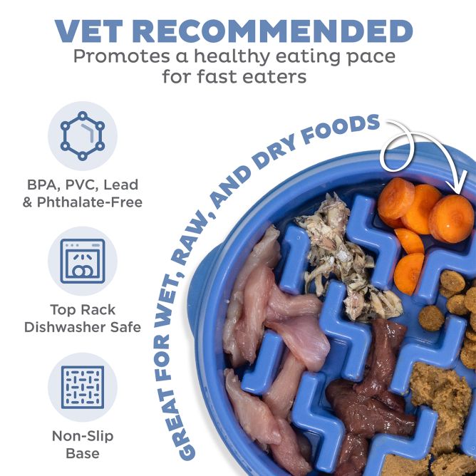 Lēnēšanas bļoda suņiem Fun Feeder Notch, L