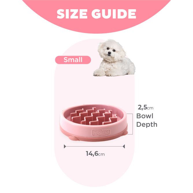 Lēnēšanas bļoda suņiem Fun Feeder Wave, rozā, S