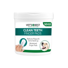 Mitrās salvetes-uzpirksteņi zobu tīrīšanai suņiem, 50 gab.