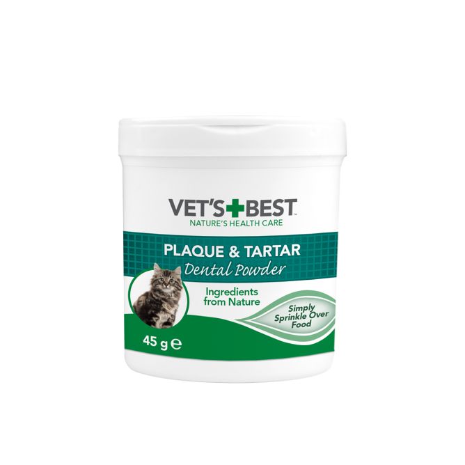 Plaque & Tartar zobu pulveris kaķiem, 45 g