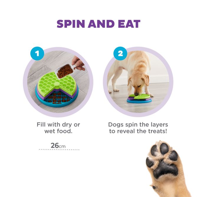 Puzle-lēnēšanas bļoda suņiem Lickin' Layers, L