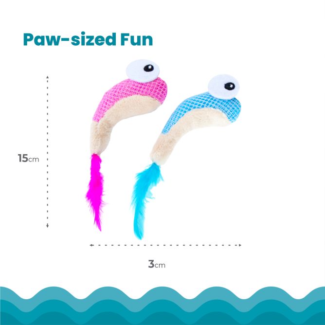 Rotaļlieta kaķiem Dental Shrimpies, 2gb