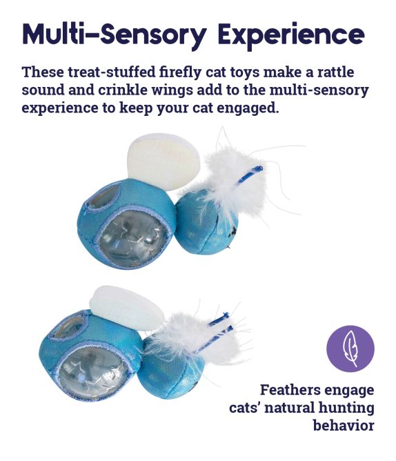 Rotaļlieta kaķiem Firefly Treat Stuffer, 2 gb