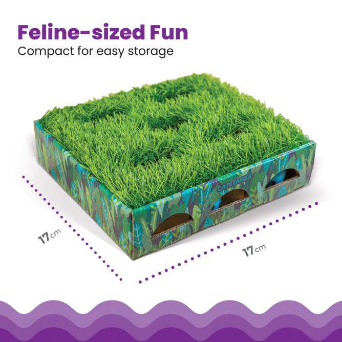 Rotaļlieta kaķiem Grass Patch Hunting Box